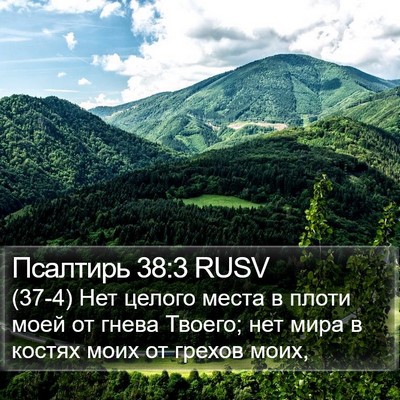 Псалтирь 38:3 RUSV Bible Verse Image