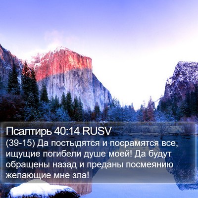 Псалтирь 40:14 RUSV Bible Verse Image
