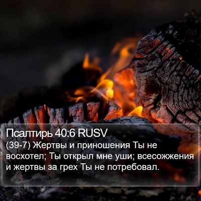 Псалтирь 40:6 RUSV Bible Verse Image