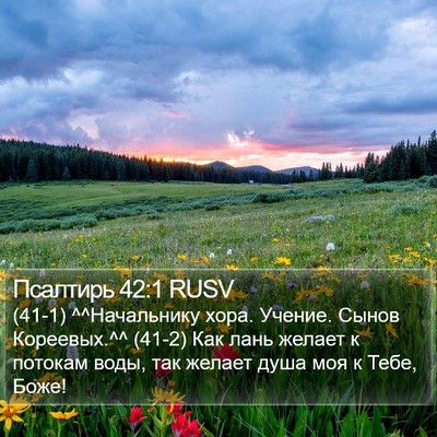 Псалтирь 42:1 RUSV Bible Verse Image