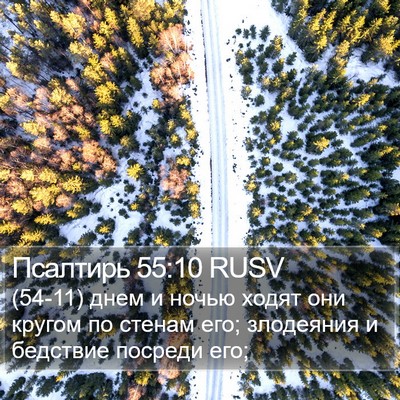 Псалтирь 55:10 RUSV Bible Verse Image