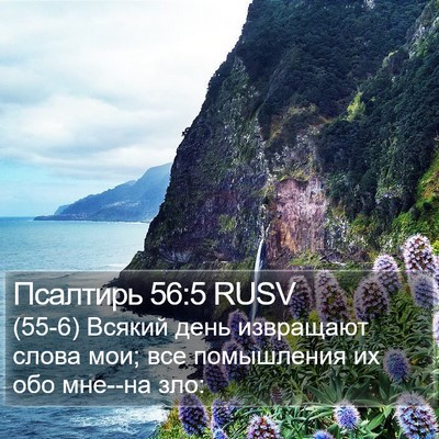 Псалтирь 56:5 RUSV Bible Verse Image