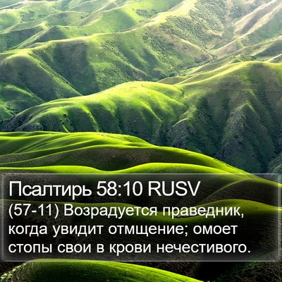 Псалтирь 58:10 RUSV Bible Verse Image