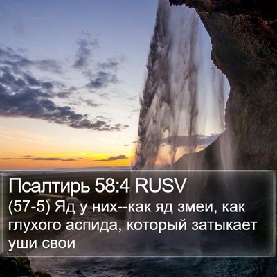 Псалтирь 58:4 RUSV Bible Verse Image