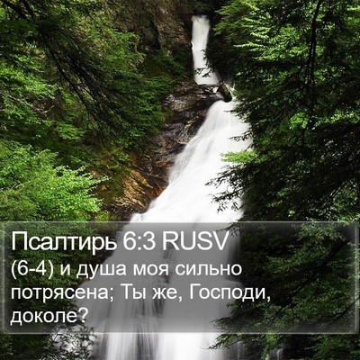 Псалтирь 6:3 RUSV Bible Verse Image