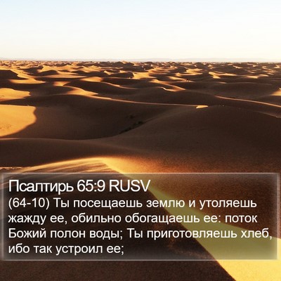 Псалтирь 65:9 RUSV Bible Verse Image