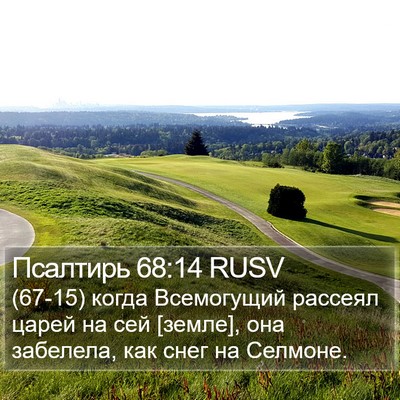 Псалтирь 68:14 RUSV Bible Verse Image