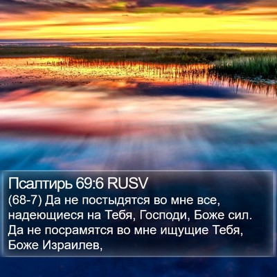 Псалтирь 69:6 RUSV Bible Verse Image