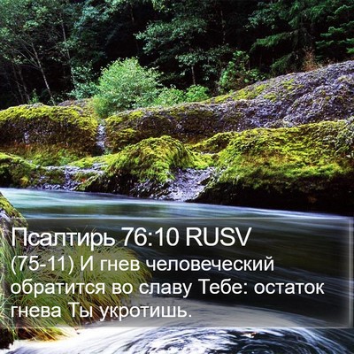 Псалтирь 76:10 RUSV Bible Verse Image