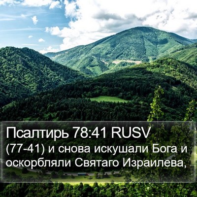 Псалтирь 78:41 RUSV Bible Verse Image