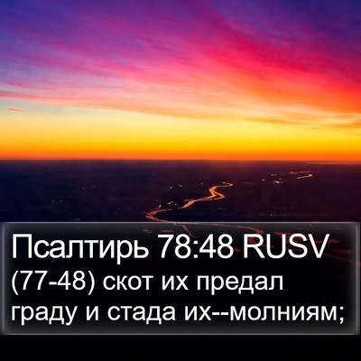 Псалтирь 78:48 RUSV Bible Verse Image