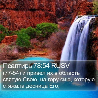 Псалтирь 78:54 RUSV Bible Verse Image