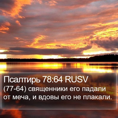 Псалтирь 78:64 RUSV Bible Verse Image