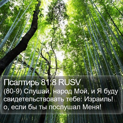 Псалтирь 81:8 RUSV Bible Verse Image