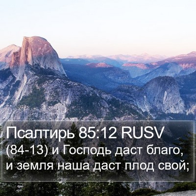 Псалтирь 85:12 RUSV Bible Verse Image