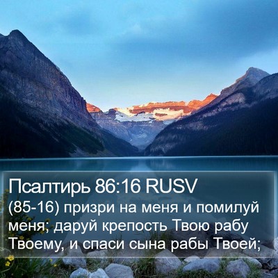 Псалтирь 86:16 RUSV Bible Verse Image