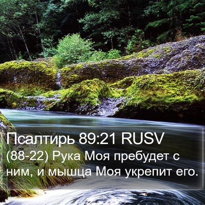 Псалтирь 89:21 RUSV Bible Verse Image