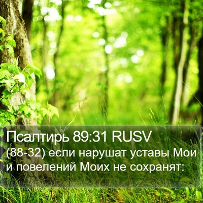 Псалтирь 89:31 RUSV Bible Verse Image