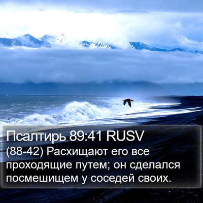 Псалтирь 89:41 RUSV Bible Verse Image