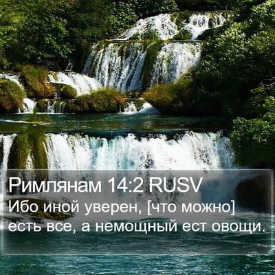 Римлянам 14:2 RUSV Bible Verse Image