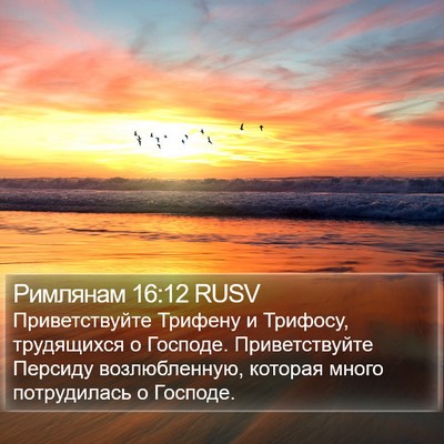 Римлянам 16:12 RUSV Bible Verse Image