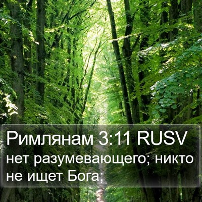 Римлянам 3:11 RUSV Bible Verse Image