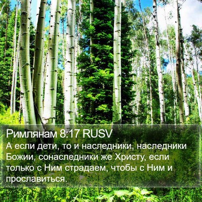 Римлянам 8:17 RUSV Bible Verse Image