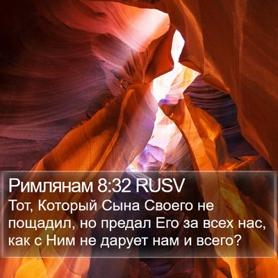 Римлянам 8:32 RUSV Bible Verse Image