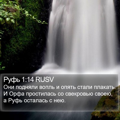 Руфь 1:14 RUSV Bible Verse Image