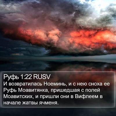 Руфь 1:22 RUSV Bible Verse Image