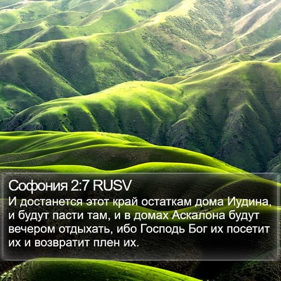 Софония 2:7 RUSV Bible Verse Image