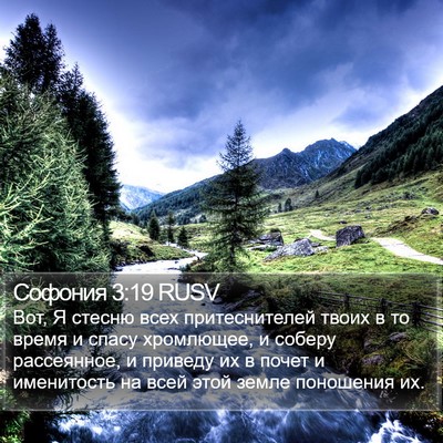 Софония 3:19 RUSV Bible Verse Image