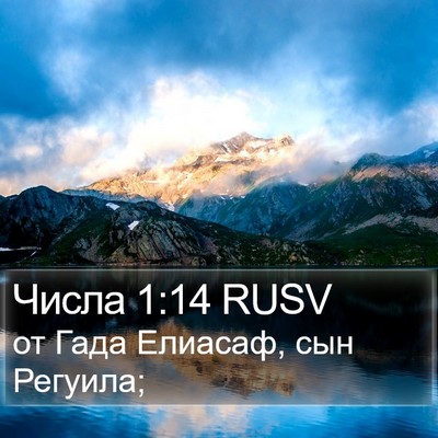 Числа 1:14 RUSV Bible Verse Image