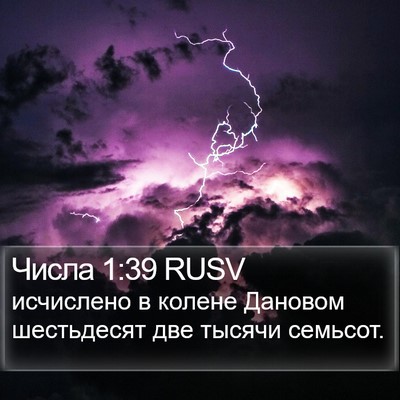 Числа 1:39 RUSV Bible Verse Image