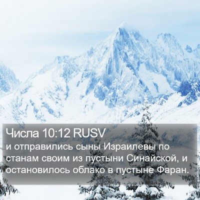 Числа 10:12 RUSV Bible Verse Image