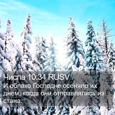 Числа 10:34 RUSV Bible Verse Image