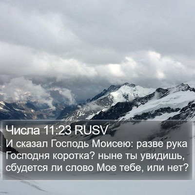 Числа 11:23 RUSV Bible Verse Image