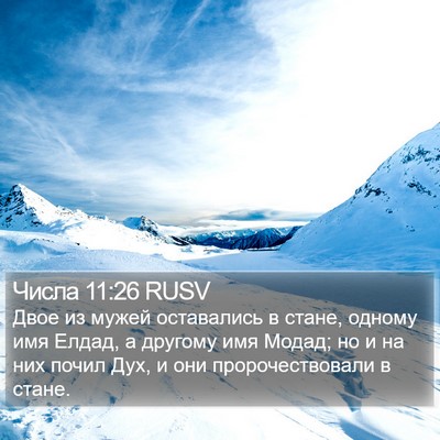 Числа 11:26 RUSV Bible Verse Image