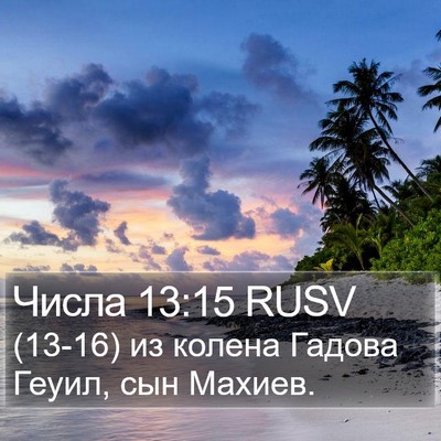 Числа 13:15 RUSV Bible Verse Image