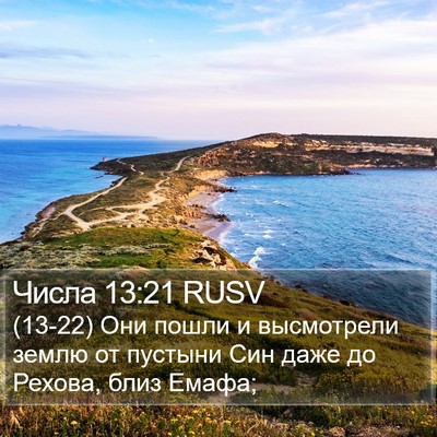 Числа 13:21 RUSV Bible Verse Image