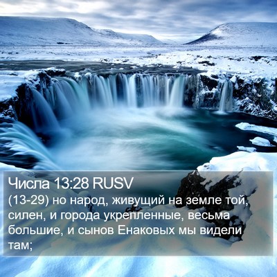 Числа 13:28 RUSV Bible Verse Image