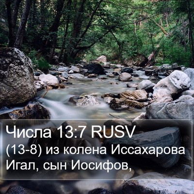 Числа 13:7 RUSV Bible Verse Image