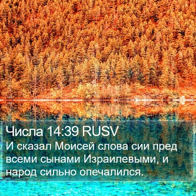Числа 14:39 RUSV Bible Verse Image