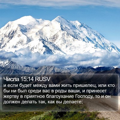 Числа 15:14 RUSV Bible Verse Image
