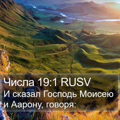Числа 19:1 RUSV Bible Verse Image