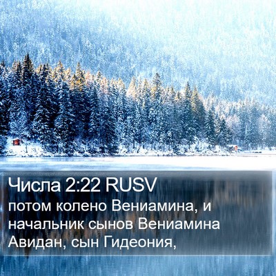 Числа 2:22 RUSV Bible Verse Image