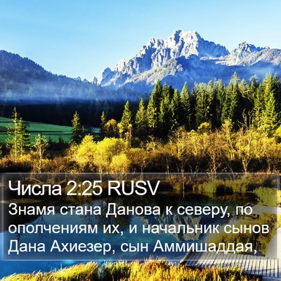 Числа 2:25 RUSV Bible Verse Image
