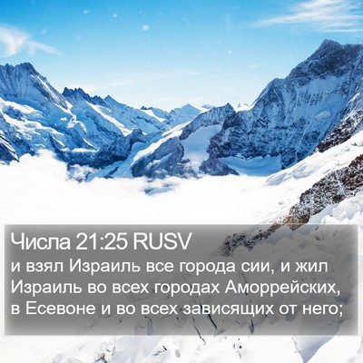 Числа 21:25 RUSV Bible Verse Image