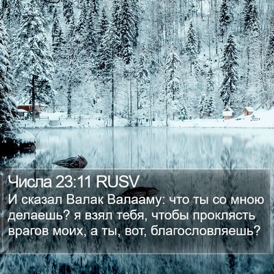Числа 23:11 RUSV Bible Verse Image