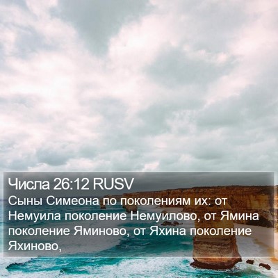 Числа 26:12 RUSV Bible Verse Image
